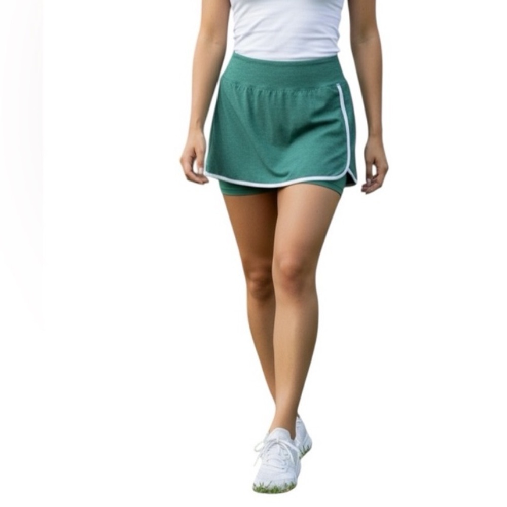 Athletic works tennis skort and tank top green